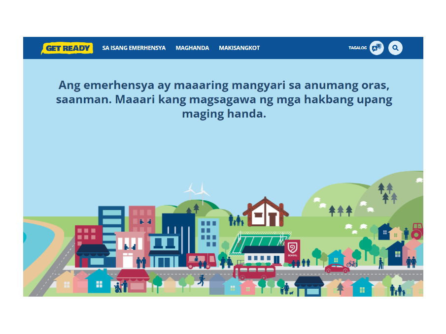 Get Ready website Tagalog