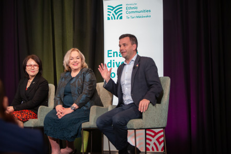 Image - L to R - Hon Melissa Lee, Hon Judith Collins KC, Hon David Seymour