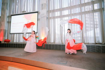 Image: Performers at the Luna New Year event